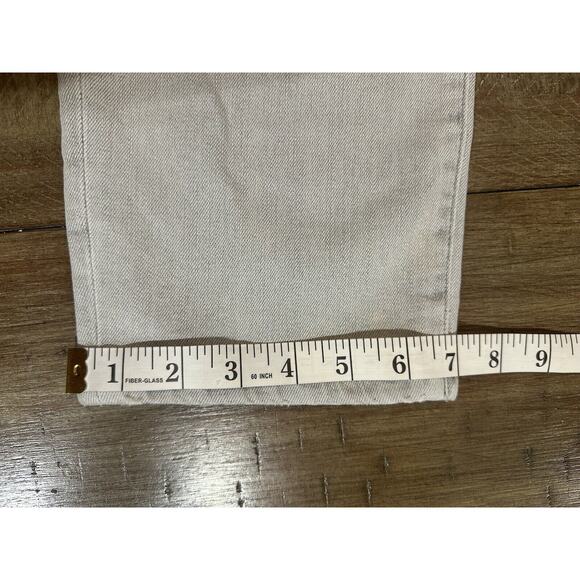 NWT River Island High Rise Straight Stretch Denim Gray Jeans US Size 6 UK 10 NEW - Picture 9 of 14